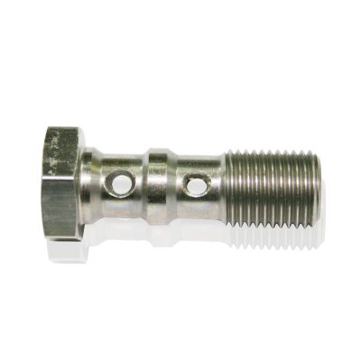 AeroFlow=Stainless Steel Double Banjo Bolt M10 x 1.0mm 38mm Length