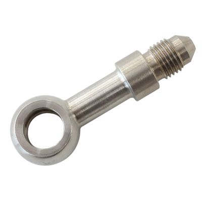 AeroFlow=Stainless Steel Long Banjo to Male AN -3AN 10mm (3/8") to -3AN Male