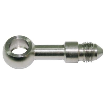 AeroFlow=Stainless Steel Straight Banjo to Male AN Fitting 12mm Banjo to -3AN Male