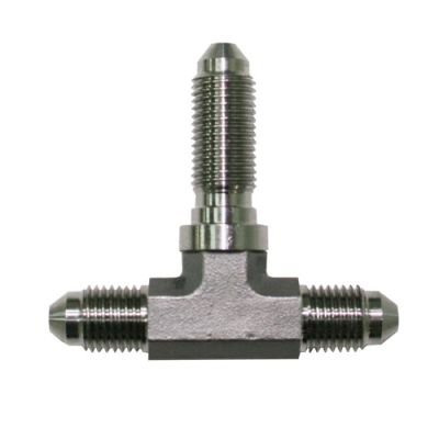 AeroFlow=Stainless Steel Tee Bulkhead -3AN