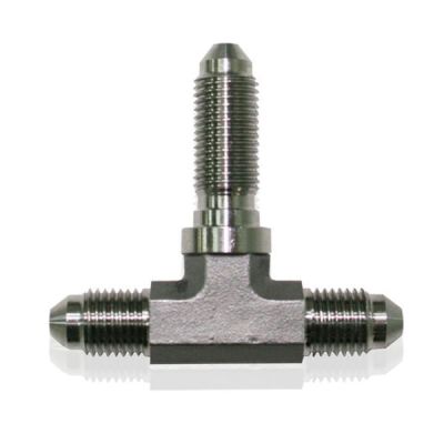AeroFlow=Stainless Steel Tee Bulkhead -4AN