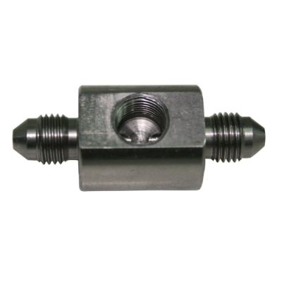 AeroFlow=Stainless Steel Male Flare Union -3AN with 1/8" NPT Port
