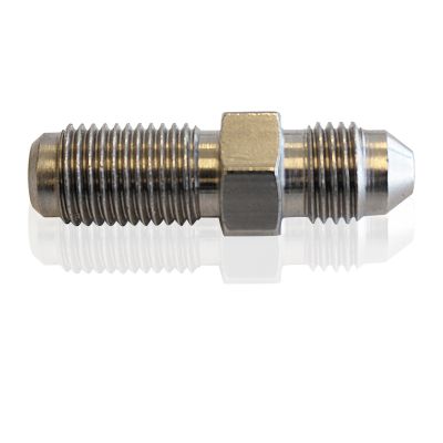 AeroFlow=Stainless Steel Dual Seat Adapter -3AN M10 x 1.0mm