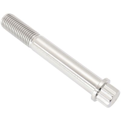 AeroFlow=M10 x 1.25mm UHL 70mm Titanium Bolt 12 Point Head Natural Finish Sold Single