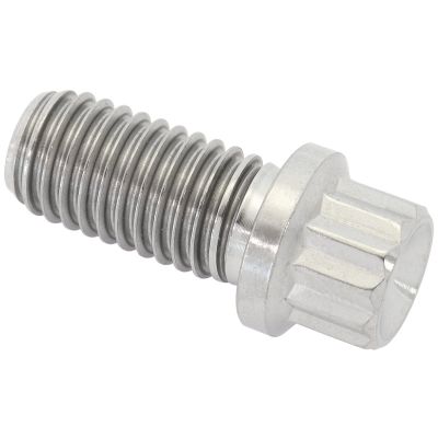 AeroFlow=M10 x 1.50mm UHL 20mm Titanium Bolt 12 Point Head Natural Finish Sold Single