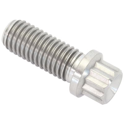AeroFlow=M10 x 1.50mm UHL 25mm Titanium Bolt 12 Point Head Natural Finish Sold Single