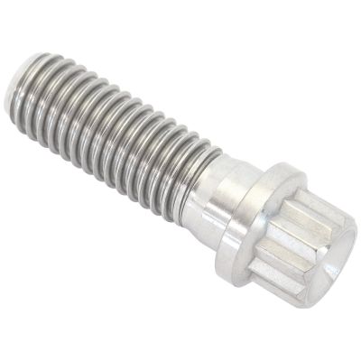 AeroFlow=M10 x 1.50mm UHL 30mm Titanium Bolt 12 Point Head Natural Finish Sold Single