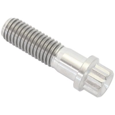 AeroFlow=M10 x 1.50mm UHL 35mm Titanium Bolt 12 Point Head Natural Finish Sold Single