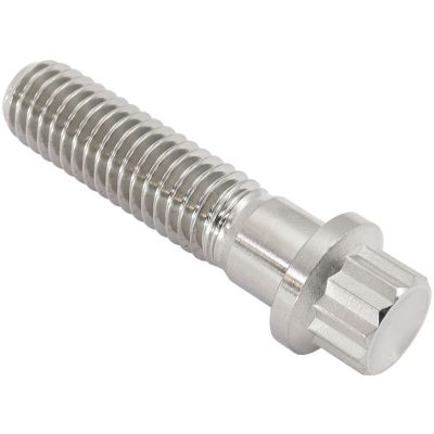 AeroFlow=7/16-14" UHL 1-3/4" Titanium Bolt 12 Point Head Natural Finish Sold Single