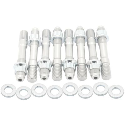 AeroFlow=Blower Stud Kit 2.90" Total Length Silver Studs &Nuts