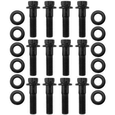 AeroFlow=GM LS Header Bolts M8 x 1.25mm 1.181" (30mm) UHL - Black Finish