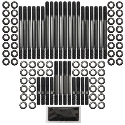 AeroFlow=Big Block Chev 396-454 Head Stud Kit 12 Point Nuts Suit OEM aluminum Heads