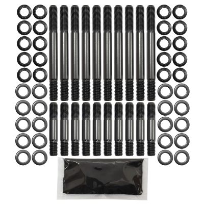 AeroFlow=Small Block Ford 351 Windsor 1/2" Head Stud Kit 12 Point Nuts