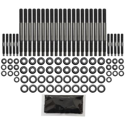 AeroFlow=GM LS Head Stud Kit with Even Length Studs 12 Point Nut