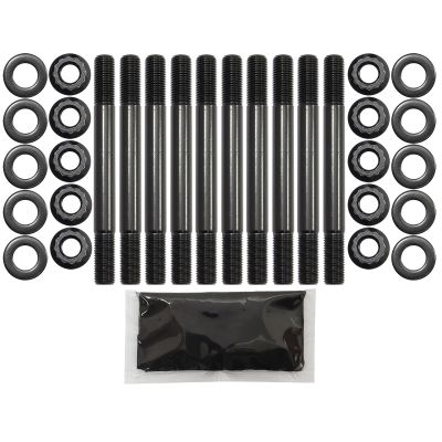 AeroFlow=Mitsubishi Evolution 4G63 Head Stud Kit 12 Point Nuts 8740 Grade Material