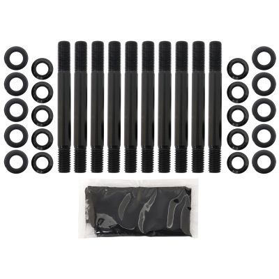 AeroFlow=Small Block Chev 350 2 Bolt Main Stud Kit with Large Journal 12 Point Nuts