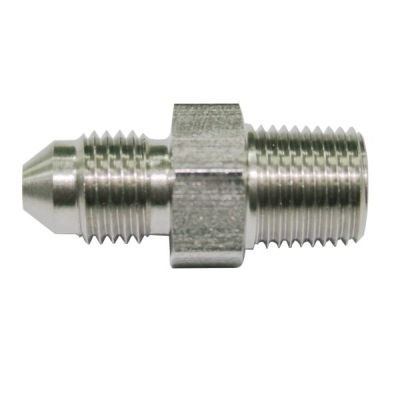 AeroFlow=Stainless Steel BSP Male to AN Fitting 1/4" BSP to Male -3AN