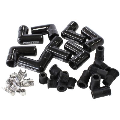 AeroFlow=Xpro Ceramic 90° Boot & Terminal Kit 8 Pack Contains 8 x Boots & 8 x Terminals