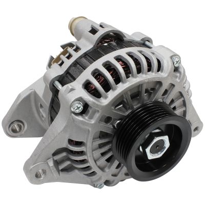 AeroFlow=150amp Mitsubishi 4G63 Alternator Raw Finish