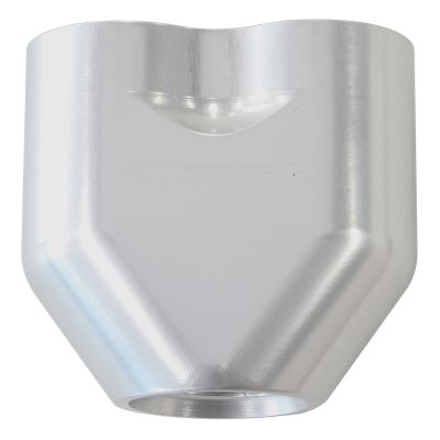 AEROFLOW = Billet 3 Port ORB U-Block Silver Finish 2 x -8 ORB Ports 1 x -10 ORB Port