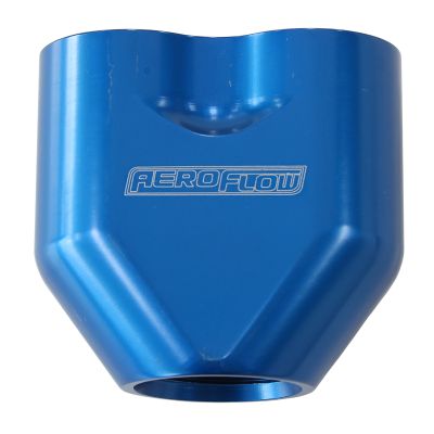 AEROFLOW = Billet 3 Port ORB U-Block Blue Finish 2 x -8 ORB Ports 1 x -10 ORB Port