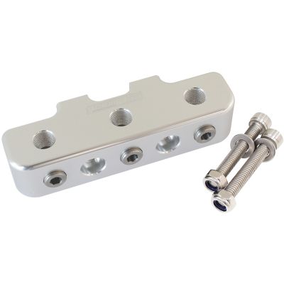 AeroFlow=Pressure Sensor Block - Silver With X91/8" NPT