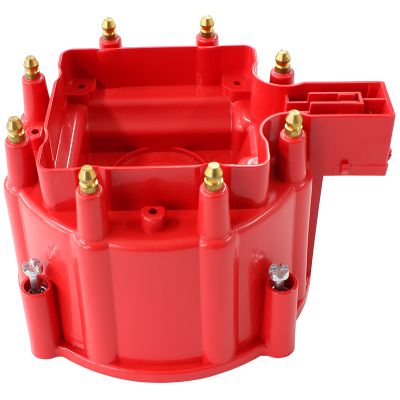 AeroFlow=Replacement HEI Distributor Cap Only Red Finish