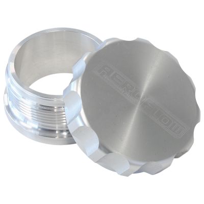 AeroFlow=2" Billet Aluminium Weld-On Filler with Silver Cap