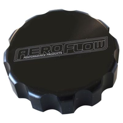 AERFOFLOW=Billet Radiator Cap Cover Suit Small Cap Black Finish