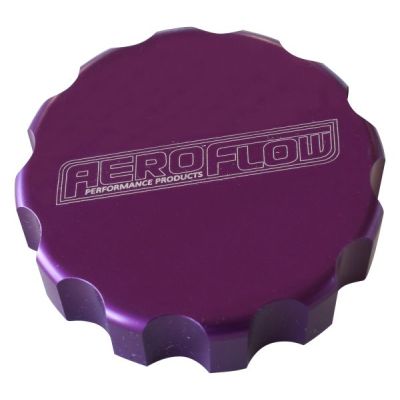 AERFOFLOW=Billet Radiator Cap Cover Suit Small Cap Purple Finish