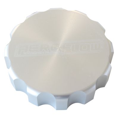 AERFOFLOW=Billet Radiator Cap Cover Suit Large Cap Raw Finish