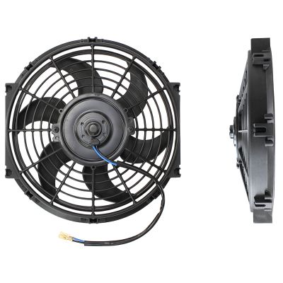 AeroFlow=10" Electric Thermo Fan Curved Blades 11-13/64" (285mm) Mount Dia