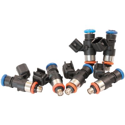 Aeroflow :850cc EV14 Short USCAR Fuel Injector Set of 6 850 cc/min (81 lb/hr)