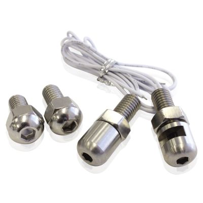 AeroFlow=Stainless Steel Number Plate Bolts with built in Lights 5/16" UNC Threads