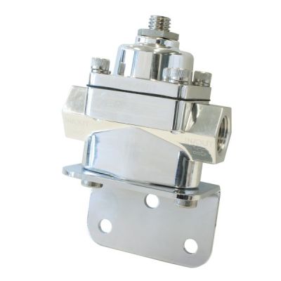 AEROFLOW = Billet Bypass Fuel Pressure Regulator 4.5-9psi Adjustable Polished Finish