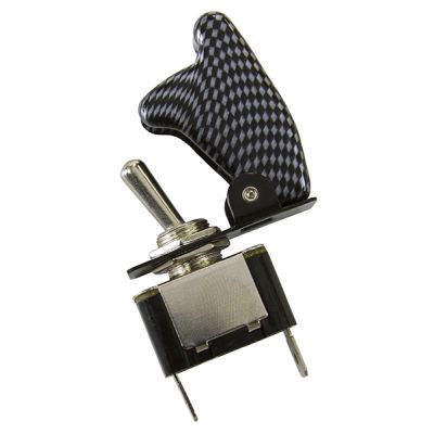 AeroFlow=Carbon Fibre Covered Rocket / Missile Switch 12v 20A