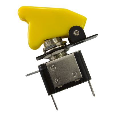 AeroFlow=Yellow Covered LED Rocket / Missile Switch 12v 20A