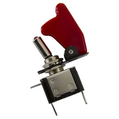 AeroFlow=Red Covered LED Rocket / Missile Switch 12v 20A