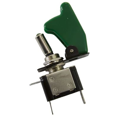 AeroFlow=Green Covered LED Rocket / Missile Switch 12v 20A