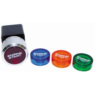 AeroFlow=Engine Start Switch Includes Red Orange Blue & Green Button Covers