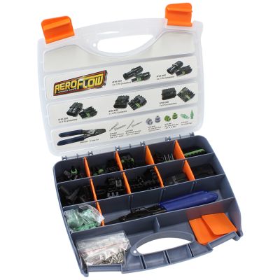 AeroFlow=Weatherpack Connector Kit Kit Includes 1 2 3 4 6 Pin Connectors