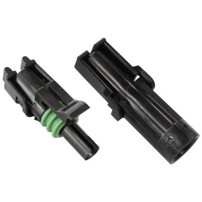 AeroFlow=Weatherpack Connector 1 Pin Connector Suit 18-20 AWG To 14-16 AWG Wire