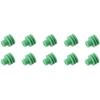 AeroFlow=Replacement Weather pack Wire Seal Green Suit 14-16 AWG Wire 10-Pack
