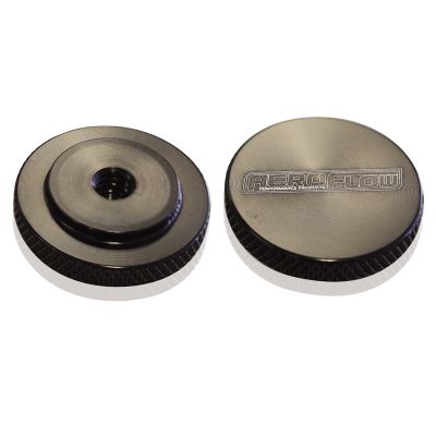 AEROFLOW=Black Billet Air Cleaner Nut Low profile 5/16" UNC