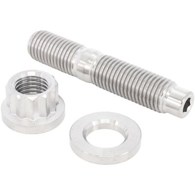 AeroFlow=M10 x 1.25mm Titanium Stud Nut and Washer Kit Sold as One Stud