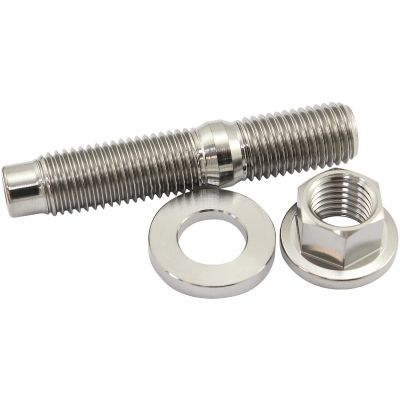 AeroFlow=M10 x 1.25mm Titanium Stud Hex Nut and Washer Kit