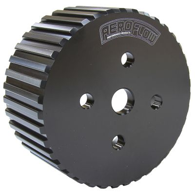 AeroFlow=Gilmer Drive Water Pump Pulley - Black Finish Suit Holden V8