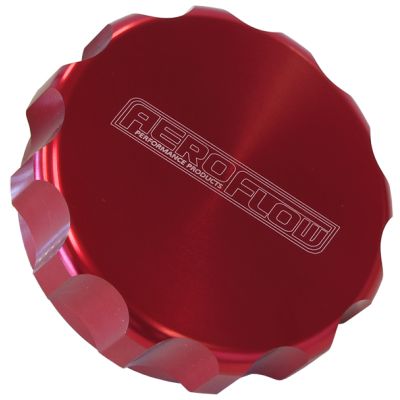 AeroFlow=1-1/2" Billet Aluminium Filler Cap 
 Red Finish