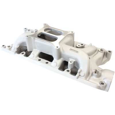 AeroFlow=SB Ford 289-302 Windsor Air Gap Dual Plane Intake Manifold Natural Cast