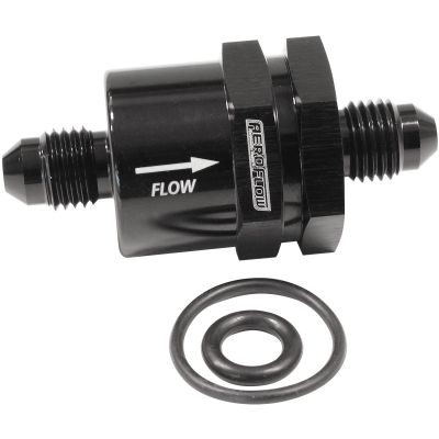 AeroFlow=Inline Check Valve -4AN 
Black